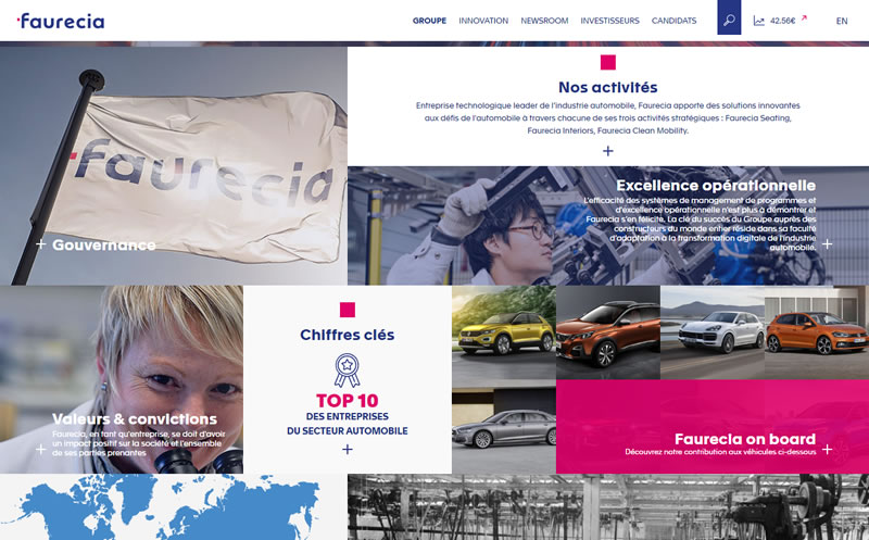 Faurecia page groupe