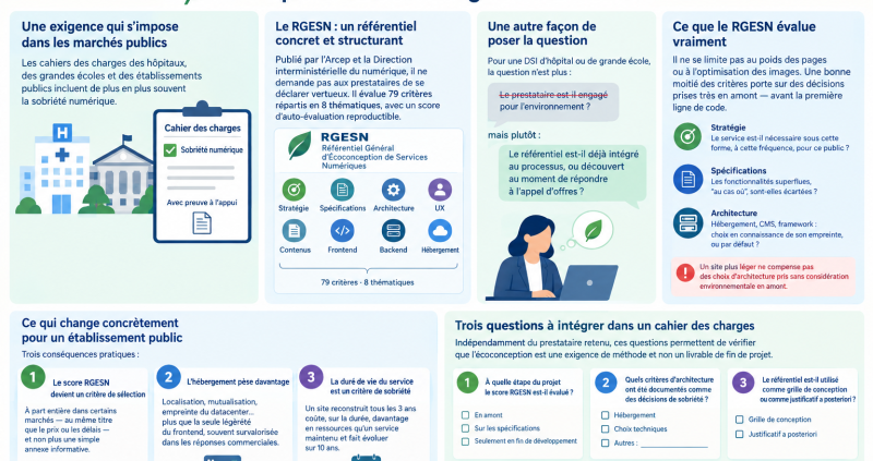Écoconception et marchés publics : ce que le RGESN change concrètement